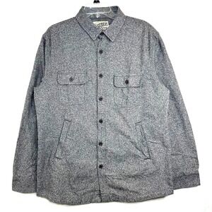 Grayers Outdoor L Gray Shacket Fall‎ Winter Camp Trail Hiking Cabincore Layering